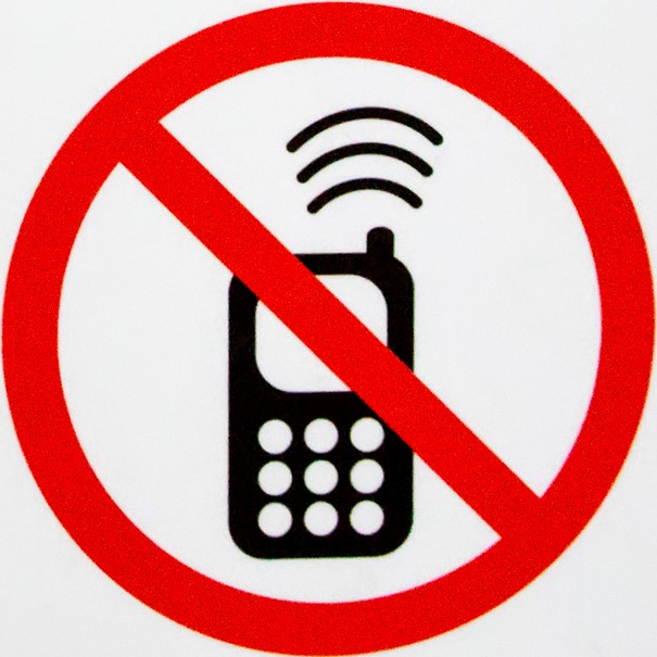 Obavijest o zabrani mobitela